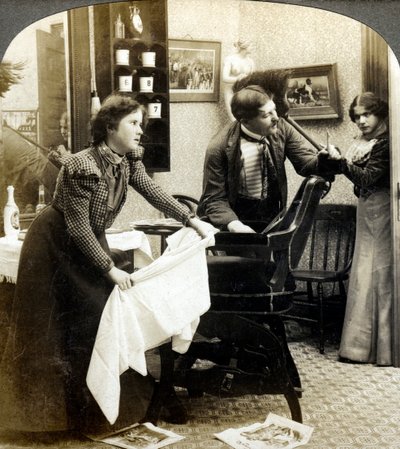 At få sit hår slået. af American Stereoscopic Company