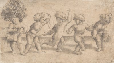 Five Dancing Putti,.n.d. af Amico Aspertini