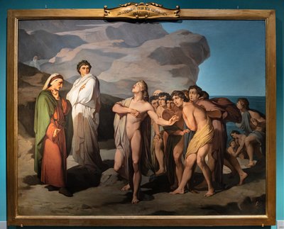 Dante og Casella af Amos Cassioli