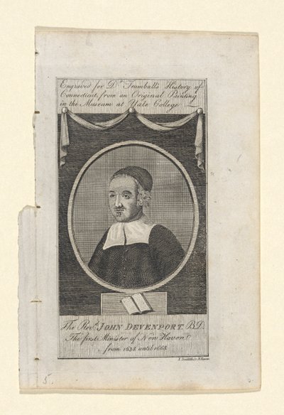 Præsten John Davenport af Amos Doolittle