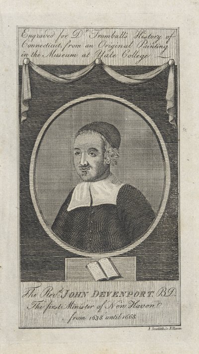 Rev. John Davenport, pub. 1797 af Amos Doolittle