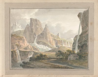 Udsigt i England, Skotland og Wales: Le Grand Theatre des Alps and Glaciers af Amos Green