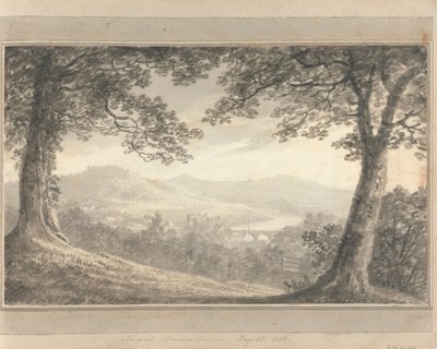 Udsigt i England, Skotland og Wales: Newport, Monmouthshire, 31. maj 1806 af Amos Green
