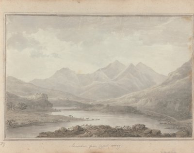 Udsigt i England, Skotland og Wales: Snowdon, fra Capel Cerrig af Amos Green