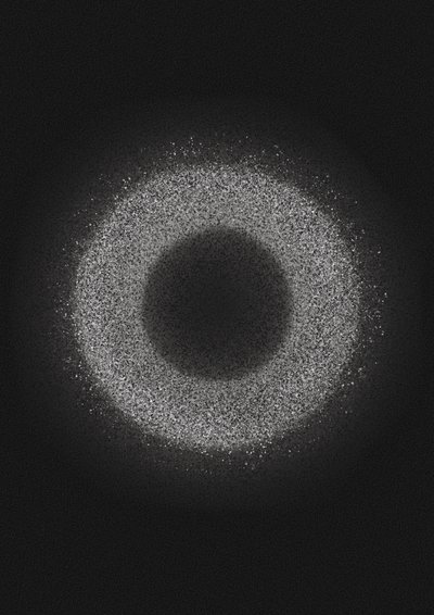 Abstrakt lysring af Amy Louise Baker