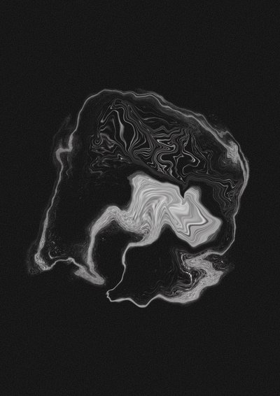 Dynamisk grå hvirvel af Amy Louise Baker