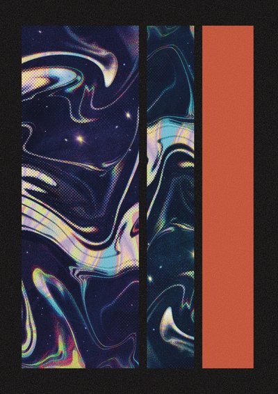 Galaxy Color Block af Amy Louise Baker