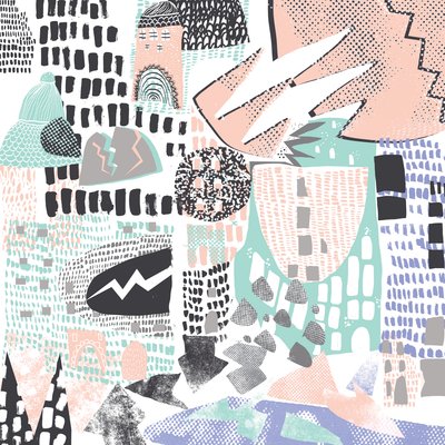 Krig, 2015 (digital collage) af Amy Louise Evans