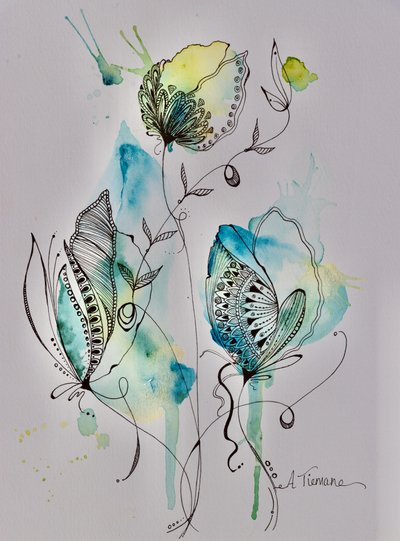 Æteriske blomsterkruseduller af Amy Tieman