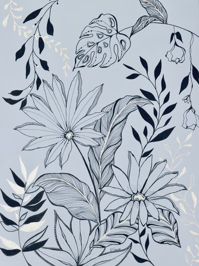 Fredfyldt tropisk bevoksning af Amy Tieman