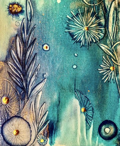 Teal Ocean Garden af Amy Tieman