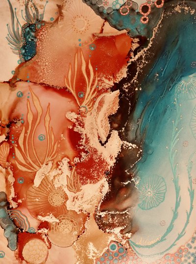 Undervandsoptagelse af et rev af Amy Tieman