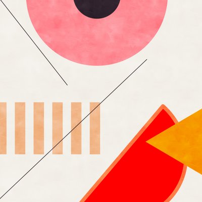 Midt i Bauhaus-geometrien 2 af Ana Rut Bre