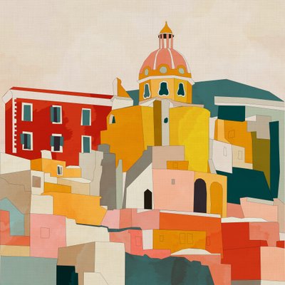 Procida Italien kopi af Ana Rut Bre