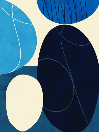 Shapes Play3 3blå af Ana Rut Bre