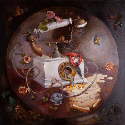 Surrealistisk telefonvision af Anastasiia Grygorieva