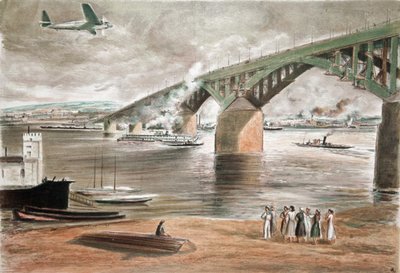 Broen i Gorky, 1937. af Anatoly Andreyevich Suvorov