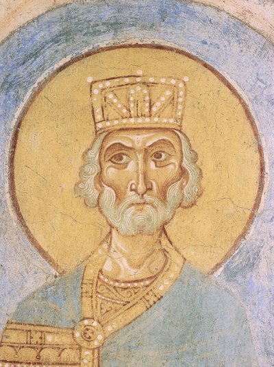 Kong David, 1100-tallet af Ancient Russian frescos