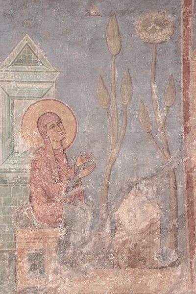 Saint Anne Praying, 1100-tallet af Ancient Russian frescos