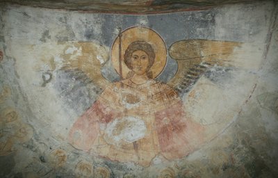 Ærkeenglen Sankt Michael, 1100-tallet af Ancient Russian frescos