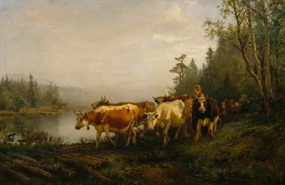 Mejeri ved skovsøen af Anders Askevold