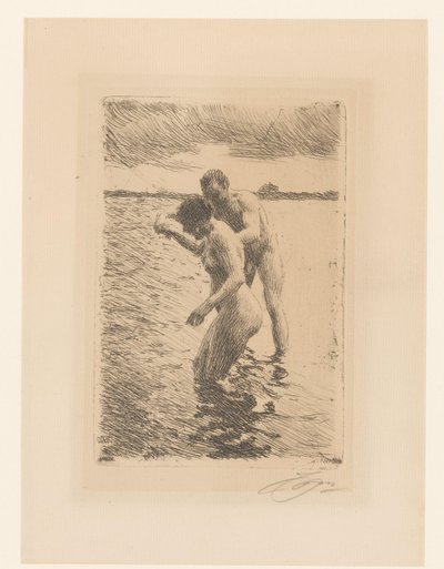 Lageret Pilot - Partier af Anders Leonard Zorn (signed by artist)