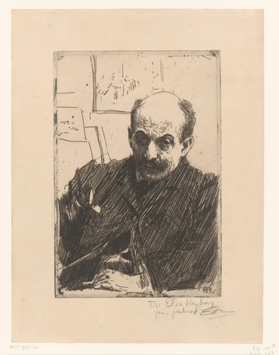 Portræt af Max Liebermann af Anders Leonard Zorn (signed by artist)