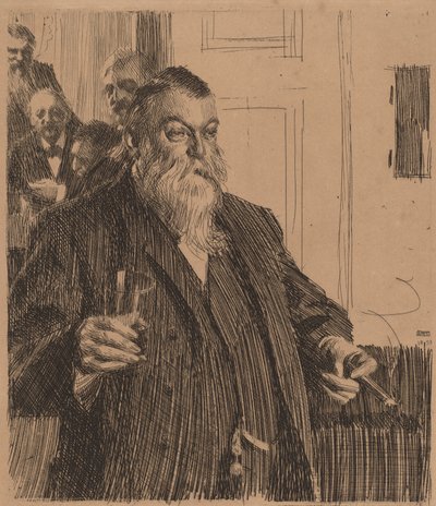 En skål II, 1893. af Anders Leonard Zorn
