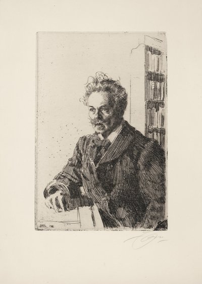 August Strindberg, 1910 af Anders Leonard Zorn