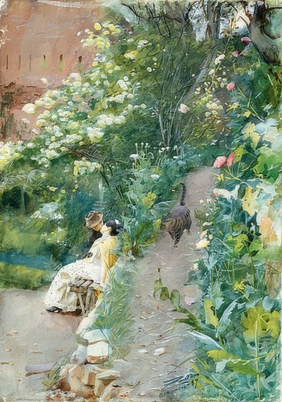 I haven ved Alhambra. 1887 af Anders Leonard Zorn