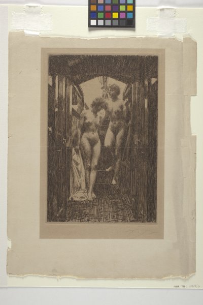 Le Cabine (ætsning) af Anders Leonard Zorn
