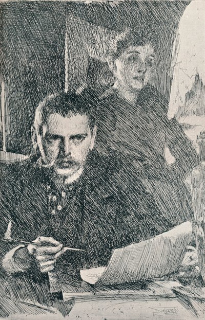 hr. og fru Zorn, 1890. 1898 af Anders Leonard Zorn