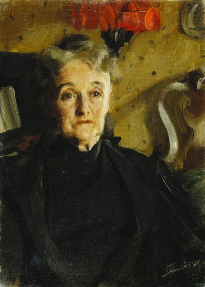 Portræt af fru Hallowell, af Anders Leonard Zorn