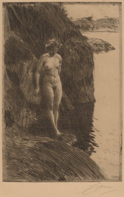 Afgrund, 1909. af Anders Leonard Zorn