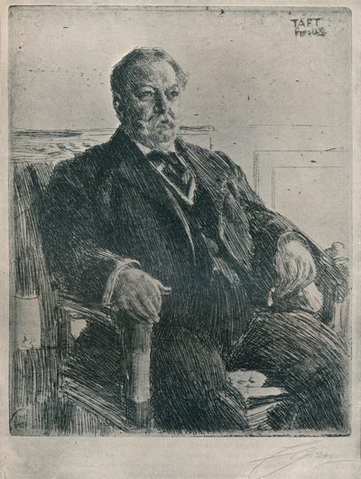 Præsident Taft, 1911 af Anders Leonard Zorn