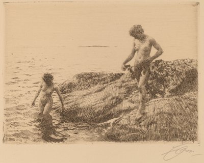 Seaward Skerries, 1913. af Anders Leonard Zorn