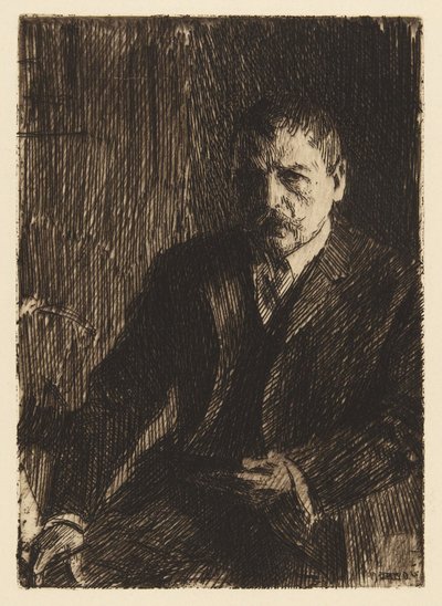 Selvportræt II, 1904 af Anders Leonard Zorn