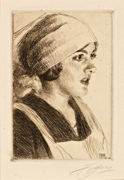 Studie af en kvinde af Anders Leonard Zorn