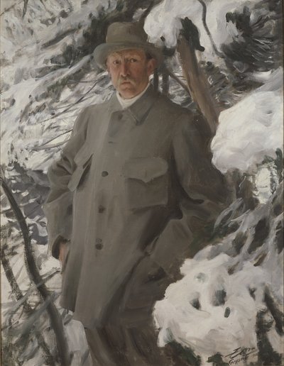 Maleren Bruno Liljefors, 1906 af Anders Leonard Zorn