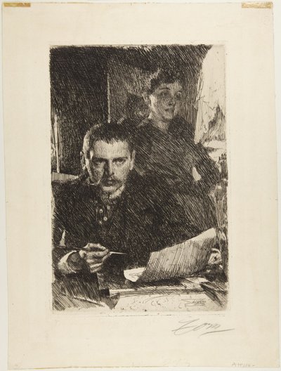 Zorn og hans hustru af Anders Leonard Zorn