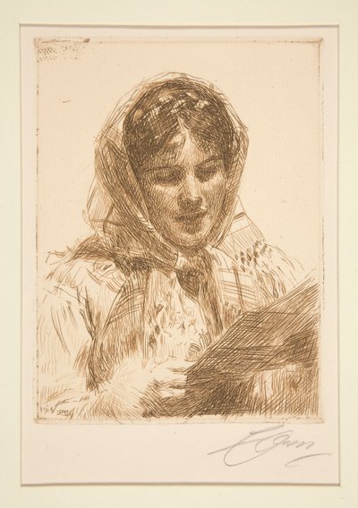 Et brev, 1913 af Anders Leonard Zorn