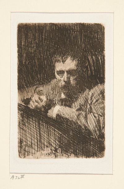 A Painter-Etcher (selvportræt) af Anders Leonard Zorn