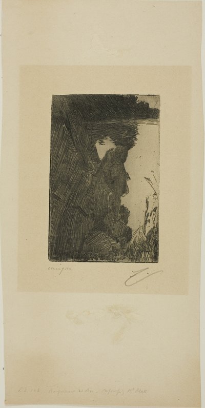 Bather (Aften) I (Zinkætsning) af Anders Leonard Zorn