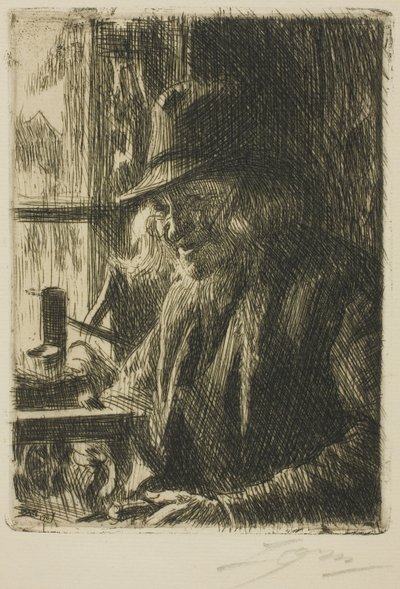 Bosl Anders, Urmager ved Mora af Anders Leonard Zorn
