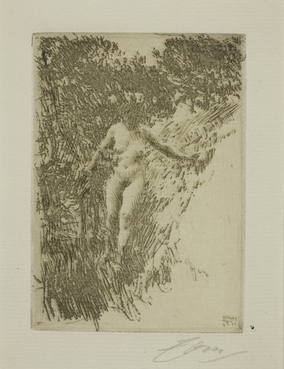 Børstetræ af Anders Leonard Zorn