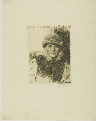 Dalecarlian Peasant (Lavards Anders) af Anders Leonard Zorn