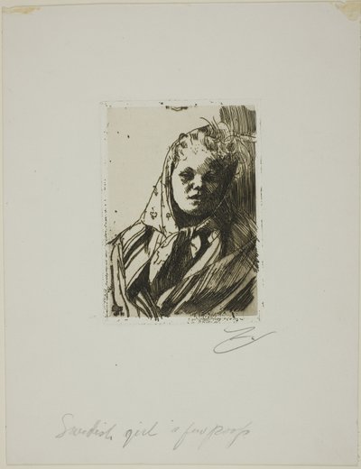 Dalebondekone af Anders Leonard Zorn