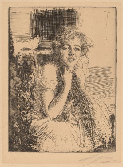 Emma Rasmussen af Anders Leonard Zorn