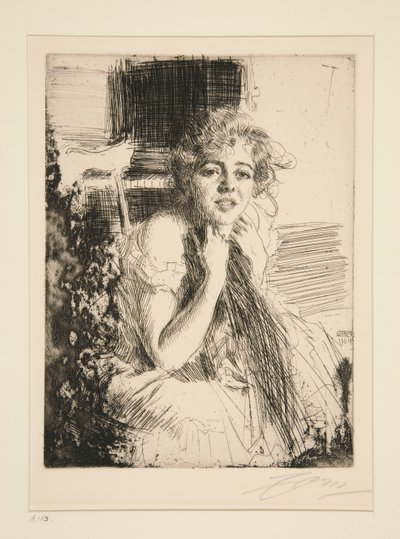 Emma Rasmussen af Anders Leonard Zorn