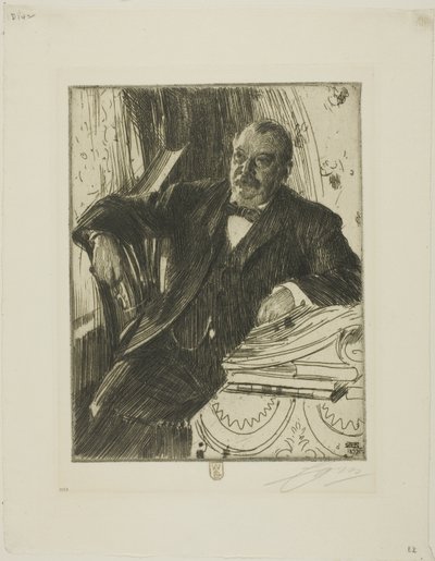 Grover Cleveland II af Anders Leonard Zorn